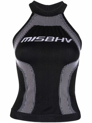 MISBHV haut dos-nu à logo imprimé - Noir