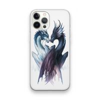 Yin Yang Dragons: iPhone 12 Pro Max Transparant Hoesje