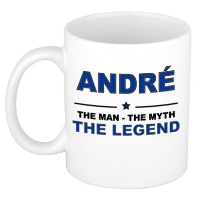 Andre The man, The myth the legend cadeau koffie mok / thee beker 300 ml