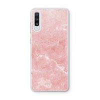 Roze marmer: Samsung Galaxy A70 Transparant Hoesje