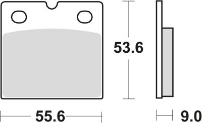 TRW Brake pad mcb 19 organic standard