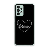 Forever heart black: Samsung Galaxy A52s 5G Transparant Hoesje Forever heart black: Samsung Galaxy A52s 5G Transparant Hoesje