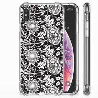 Apple iPhone Xs Max Case Black Flowers