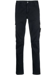 Stone Island pantalon cargo à motif Compass signature - Bleu