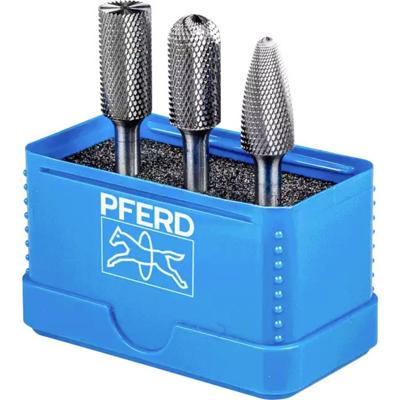 PFERD TOOLS 21901312 Freesstiftset Hardmetaal Werklengte 25 mm Schachtdiameter 6 mm