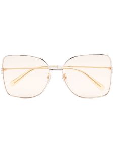 Gucci Eyewear lunettes de soleil à monture oversize - Or