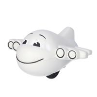 Anti stressbal vliegtuig - 10 cm - rubber - tegen vliegangst - relaxen