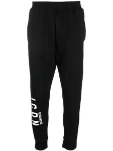 DSQUARED2 pantalon de jogging à logo Icon imprimé - Noir