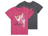 2 meisjes t-shirts (134/140, Pink Panther) - thumbnail