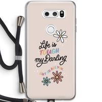 Tough Life: LG V30 Transparant Hoesje met koord