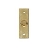 Intersteel Deurbel rechthoekig smal messing getrommeld - thumbnail