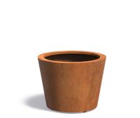 Cortenstaal plantenbak CONIC 80x60cm.