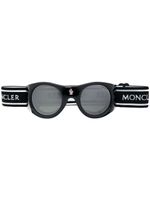 Moncler Eyewear lunettes de soleil à monture ronde - Noir - thumbnail