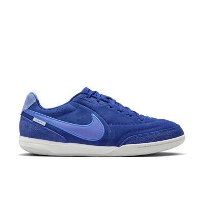 Nike Tiempo Street Gato PRM Straatvoetbalschoenen Blauw Paarsblauw Lichtblauw