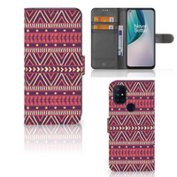 OnePlus Nord N10 Telefoon Hoesje Aztec Paars - thumbnail