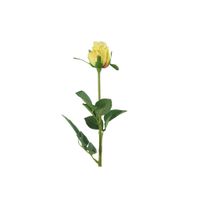Decostar zijdebloem roos 70 cm geel