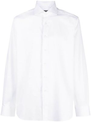 Corneliani chemise boutonnée à col pointu - Blanc