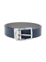 Emporio Armani Kids ceinture à logo imprimé - Bleu