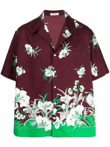 Valentino Garavani chemise à fleurs - Rouge