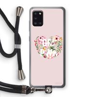 GRL PWR Flower: Samsung Galaxy A31 Transparant Hoesje met koord