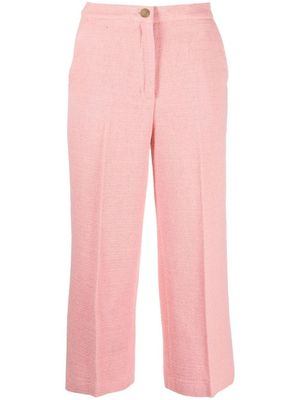 LIU JO pantalon court à coupe évasée - Rose