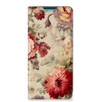 Smart Cover voor Samsung Galaxy A73 Bloemen