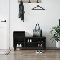 VidaXL Schoenenkast 102x36x60 cm bewerkt hout zwart