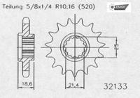 ESJOT Sprocket 520 14z standard