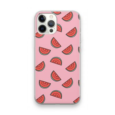 Watermeloen: iPhone 12 Pro Max Transparant Hoesje