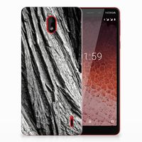 Bumper Hoesje Nokia 1 Plus Boomschors Grijs - thumbnail