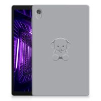 Lenovo Tab M10 HD (2de generatie) Tablet Back Cover Grijs Baby Olifant - thumbnail