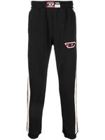 Diesel pantalon de jogging à patch logo - Noir Diesel pantalon de jogging à patch logo - Noir