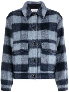 Woolrich veste boutonnée à franges - Bleu