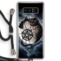 Volle maan: Samsung Galaxy Note 8 Transparant Hoesje met koord