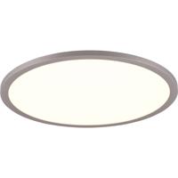 LED Plafondlamp 20W - Dimbaar met Afstandsbediening - Titaan Metaal Rond