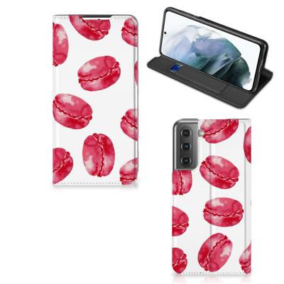 Samsung Galaxy S21 FE | Flip Style Cover | Pink Macarons