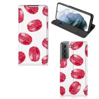 Samsung Galaxy S21 FE | Flip Style Cover | Pink Macarons