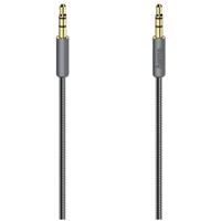 Hama Audiokabel Elite, 3,5-mm-jack-stereo - stereo, metaal, verguld, 0,75 m Mini jack kabel
