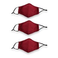 Trendy Rode Mondkapjes - Set van 3 - Fashion Bloem - Herbruikbaar - 24cmx15.5cm - Niet voor medisch gebruik - thumbnail