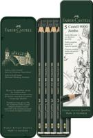 Faber Castell Potlood 9000 - Jumbo etui met 5 stuks Faber Castell Potlood 9000 - Jumbo etui met 5 stuks