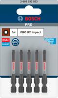 Bosch Accessoires PRO Robertson slagschroefbit | R2 | 55 mm | 5-delig - 2608522553