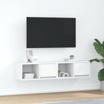 Tv-meubelen 2 st 60x31x25,5 cm bewerkt hout wit