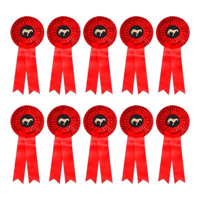Rozetten (per 10 stuks) rood