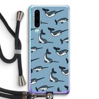 Narwhal: Huawei P30 Transparant Hoesje met koord