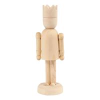 Creativ Company Houten Figuur met Kroon, 13cm - thumbnail