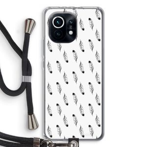 Pluimen: Xiaomi Mi 11 Transparant Hoesje met koord