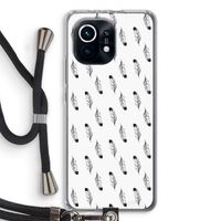 Pluimen: Xiaomi Mi 11 Transparant Hoesje met koord