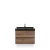 Maxx XL Badmeubelset 80 cm - Tabacco - Wastafel Lucca 1 kraangat