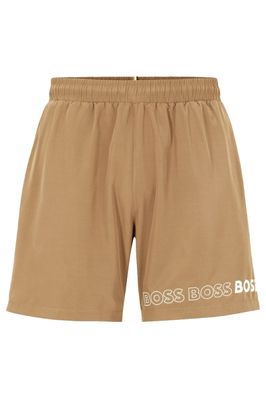 BOSS zwemshort Dolphin beige