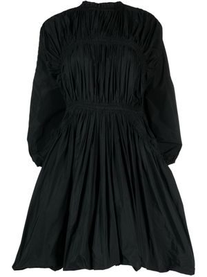 Jil Sander robe courte à manches longues - Noir